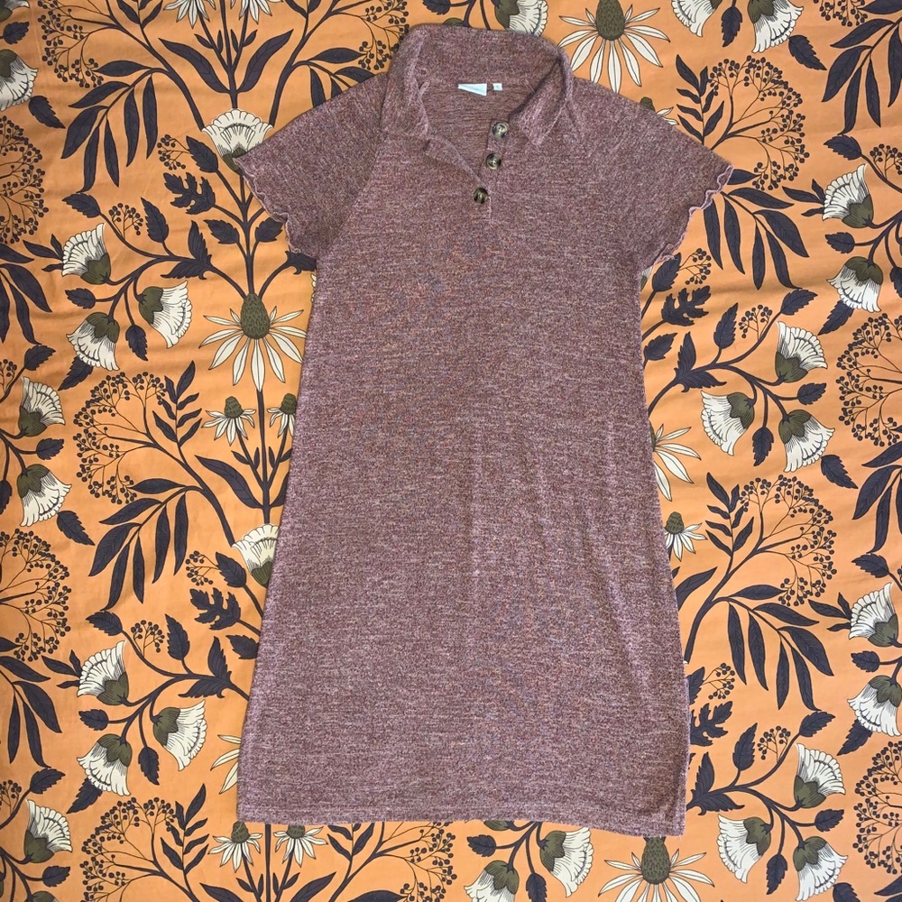 Good Luck Gem Thin Sweater Shirt Dress Size Small